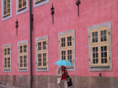 blue umbrella, Stockholm