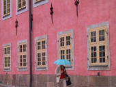 blue umbrella, Stockholm