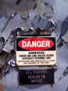 asbestos warning, Philadelphia