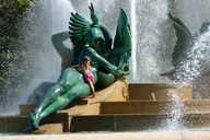 swan fountain
