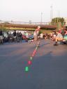 skating cones, Frankfurt