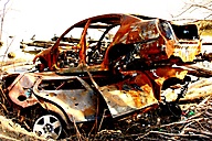 Burned Out Cars