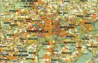 Map of Frankfurt and Surrounds