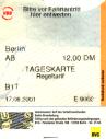 Bahn Ticket, Berlin