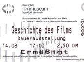 Ticket to Film Museum, Frankfurt